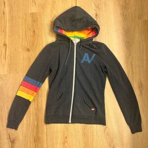 Aviator Nation Zip up relaxed hoodie